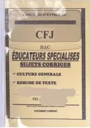 Fascicule Concours CFJ PDF
