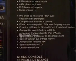 Console de Mixage Yamaha Mg10xu