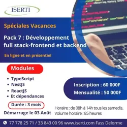 Formation Développement Full Stack-frontend et Backend