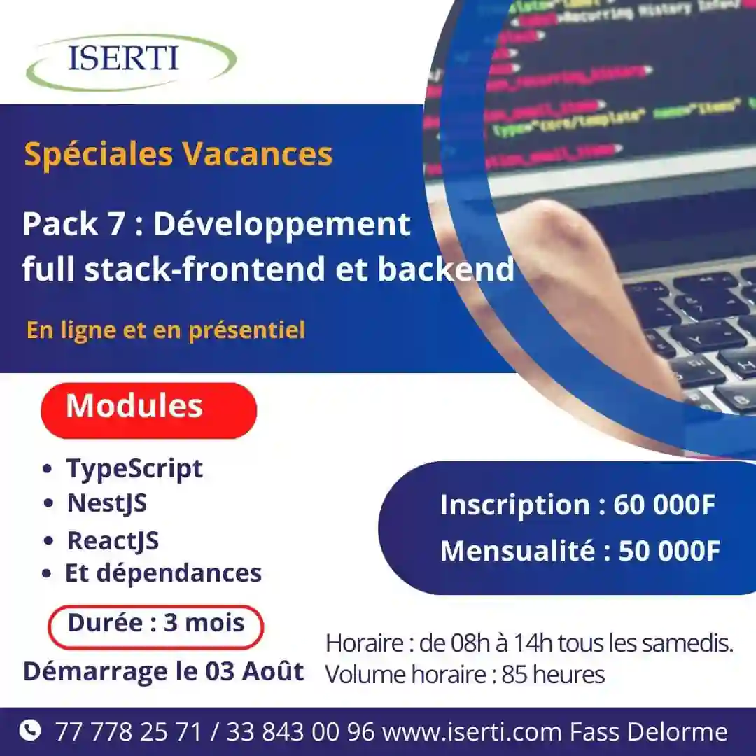 Formation Développement Full Stack-frontend et Backend0