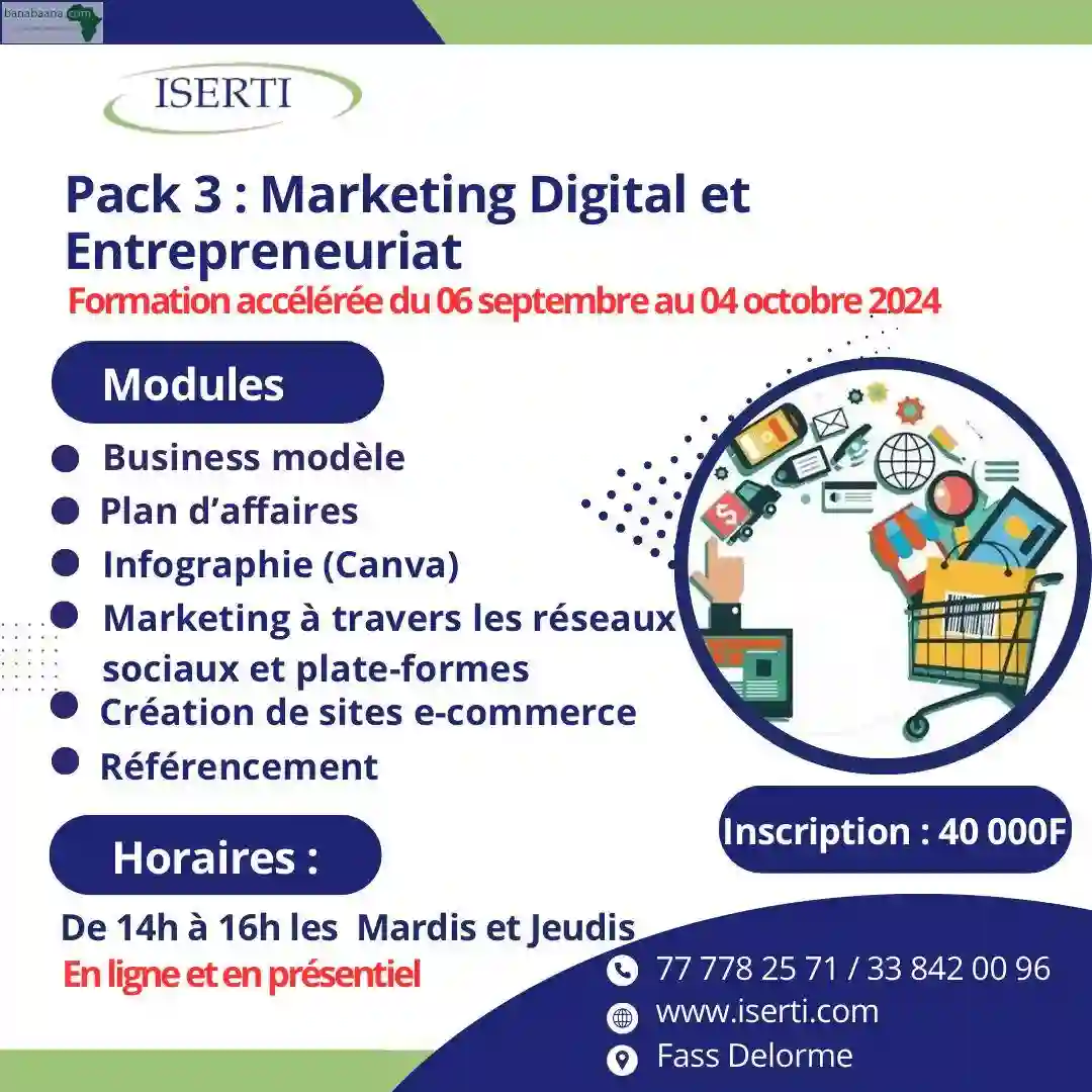 Formation Marketing Digital et Entrepreneuria0