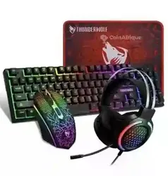 Ensemble Accessoires Gaming Casque Clavier et Souris