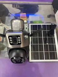 Caméra Extérieure Avec Puces 4g 4K 8MP ET Panneau Solaire