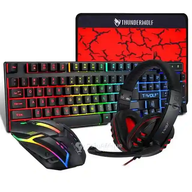 Ensemble D'accessoires Gaming Souris Clavier et Casque - Vue 2