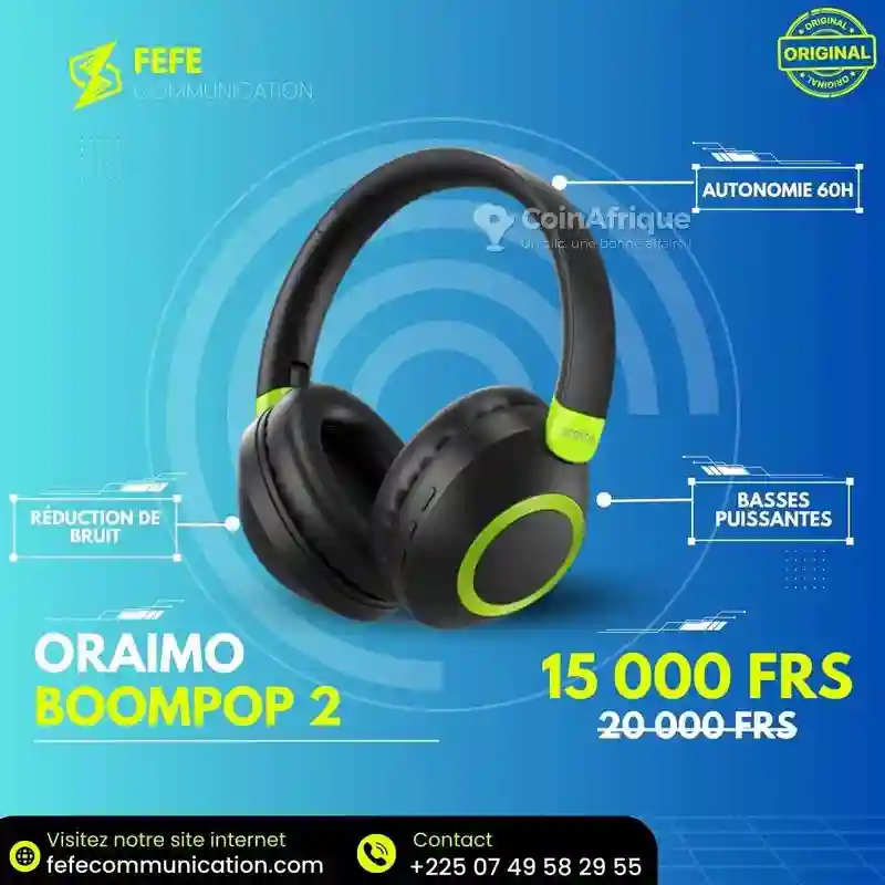 Oraimo Ecouteurs Bluetooth - Scellé - Vue 1