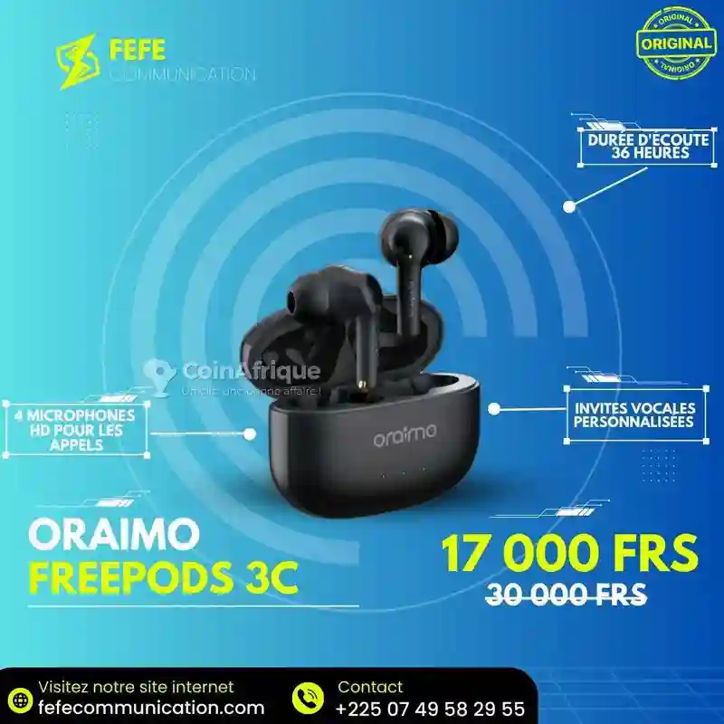 Oraimo Ecouteurs Bluetooth - Scellé - Vue 3