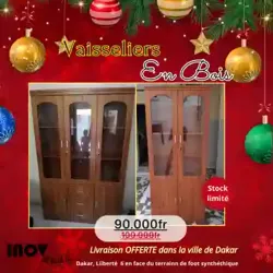 Vaisselier en Bois Promo Noel16 à Dakar