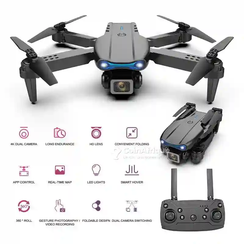 Drone e99 pro Avec Caméra - Wifi Intégrées - Vue 1