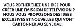 Je Vends des Idées D’émission de Télévision ou de Chaîne Youtube