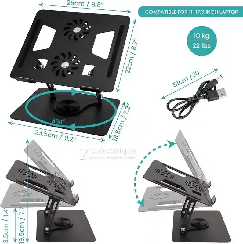 Support PC Ergonomique - Vue 1