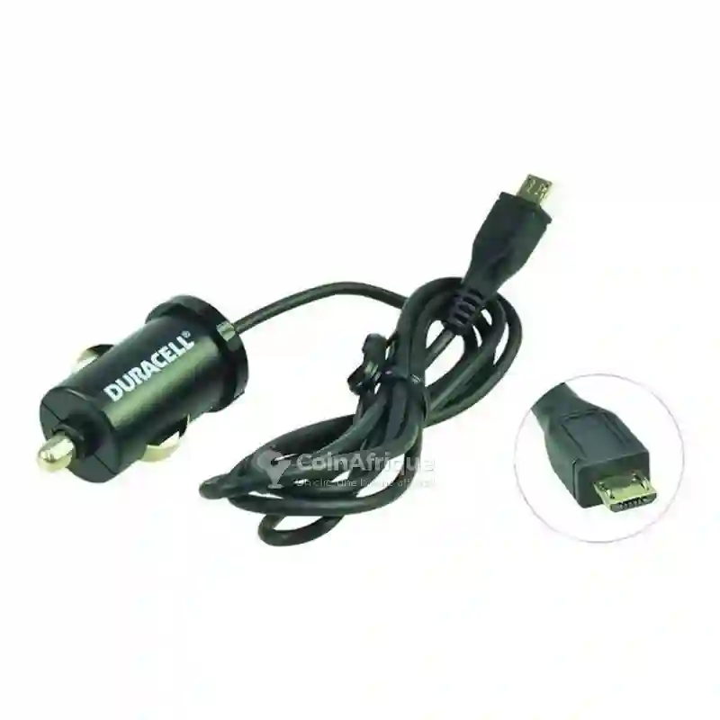 Duracell Chargeur ac 12v 1a Avec Cable Micro usb 1m0