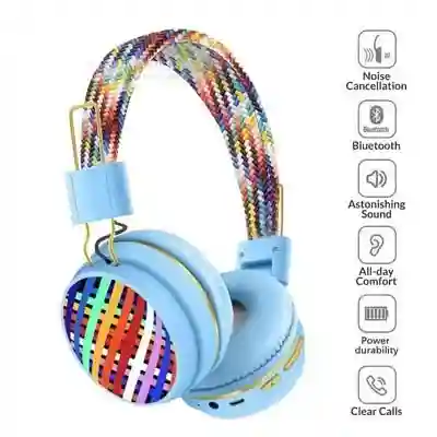 Casque Bluetooth Sans fil Stéréo Ultra Bass - Bleu - Vue 1