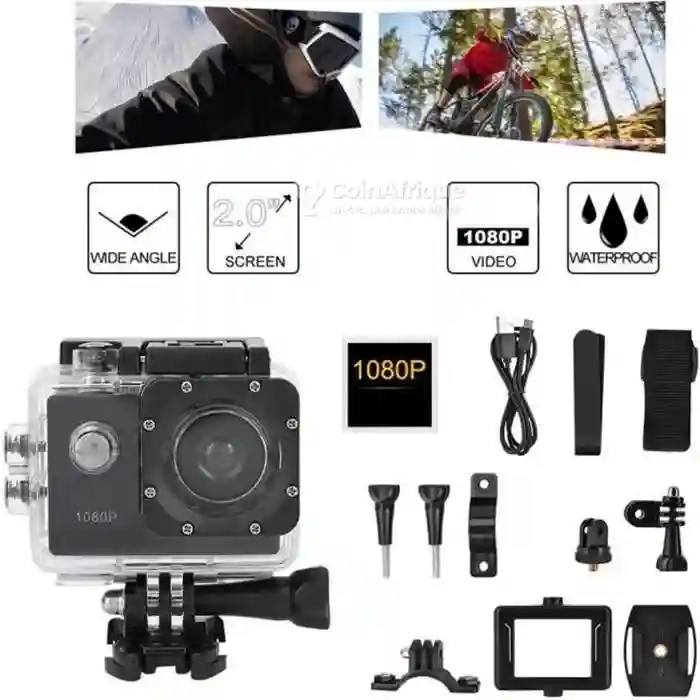Caméra Embarquée de Sport 1080p hd - Waterproof 30m - Vue 1