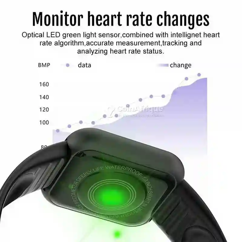 Montre Connectée Bluetooth - Moniteur Tracker Fitness - y68 - Vue 2