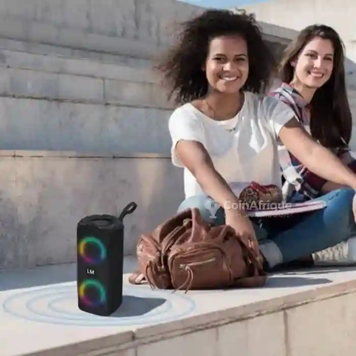 Haut-parleur Bluetooth led rgb Subwoofer Intégré Style Camouflage - Vue 1