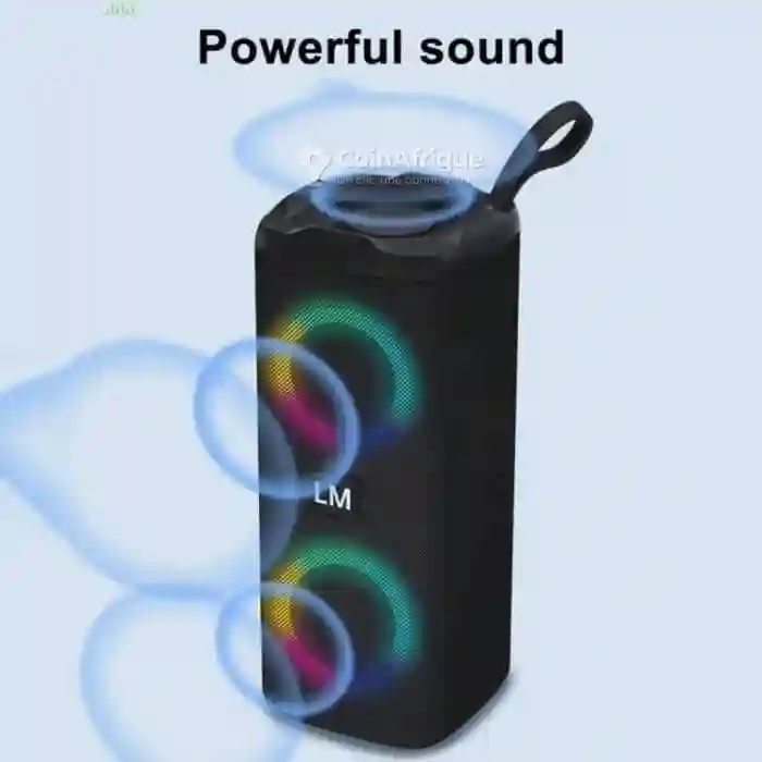 Haut-parleur Bluetooth led rgb Subwoofer Intégré Style Camouflage - Vue 3