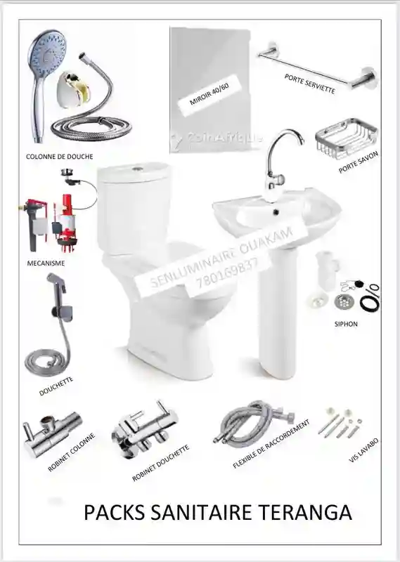 Kits Chaise Anglaise + Lavabo - Vue 1