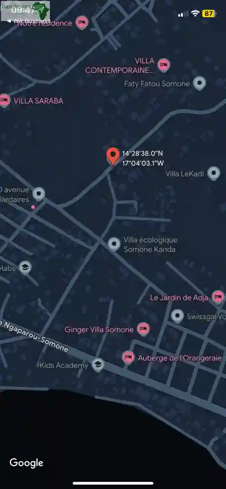 Terrain de 270m2 à Vendre à Somone Sénéga - Vue 2