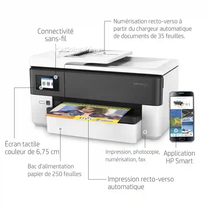 Imprimante HP Officejet pro 7720 - Vue 2