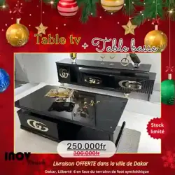 Ensembles Table tv + Table Basse Promo Noel18 à Dakar