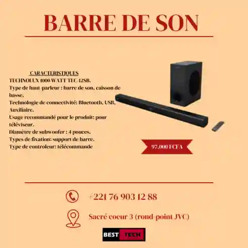 Barre DE SON Sony ET Tecnolux A Vendre N°03 - Vue 1
