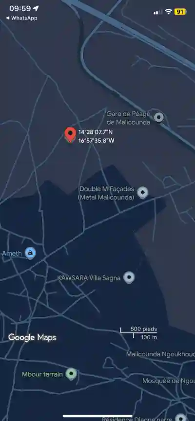 Terrain de 300 Mètres Carrés à Vendre à Malico à Mbour - Vue 1