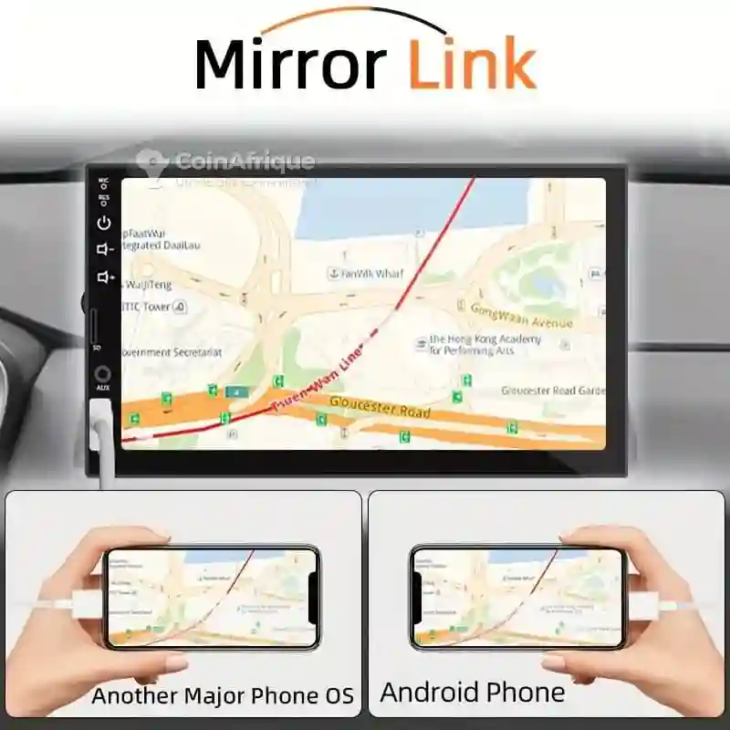 Autoradio Tactile 7 Pouces Mirrorlink Boîte 1 din en Haut - Vue 2