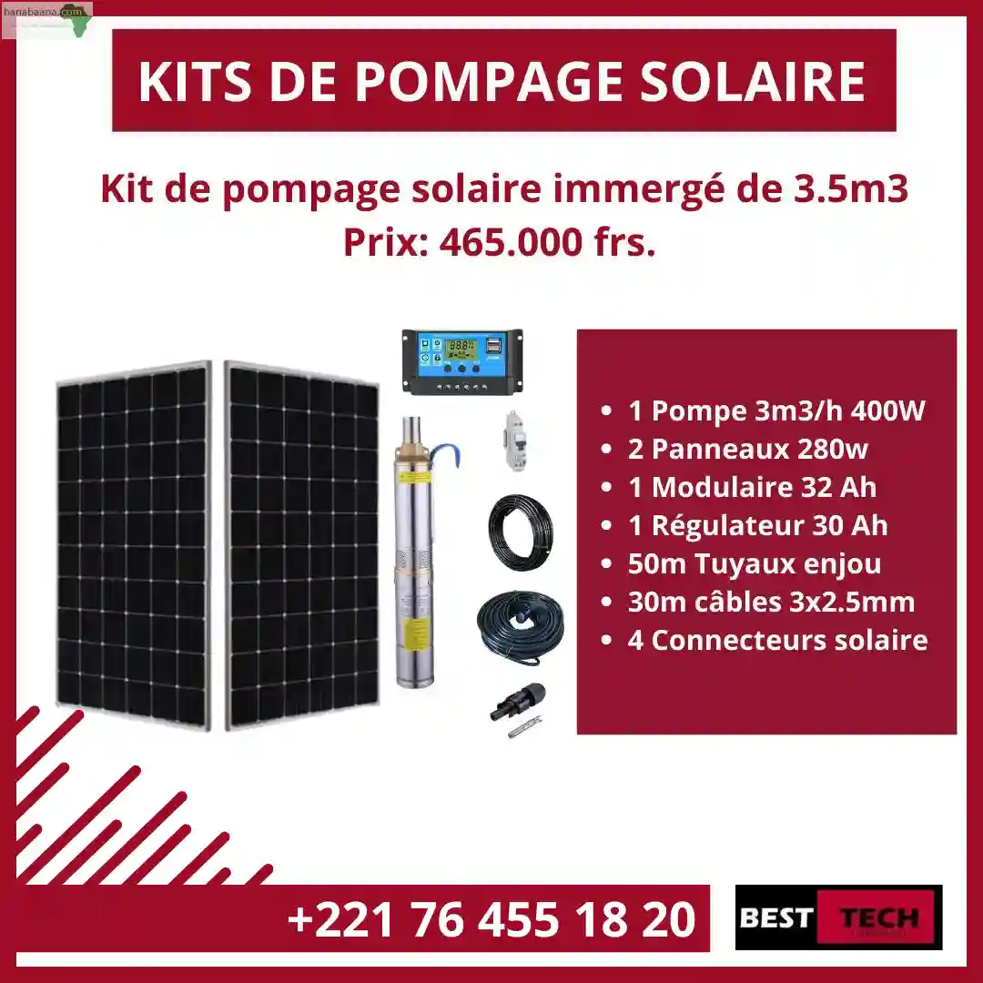 KIT DE Pompage Solaire - Vue 1