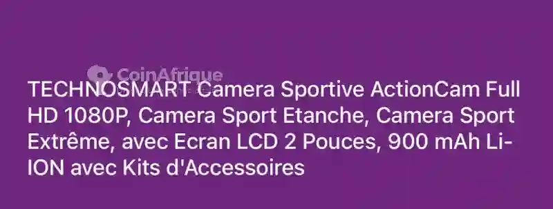 Caméra Sportive