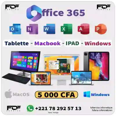 Installation Office Windows et Macos Dakar Senegal à Dakar