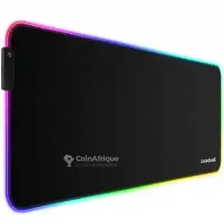 Tapis de Souris Gaming rgb Leadsail – xxl 80×30 cm – Noir