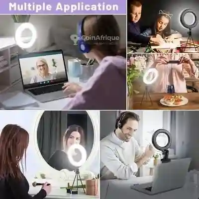 Led Ring Light Vidéo Anneau Réglable Rotation à 360° - Vue 4