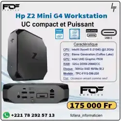 Hp Z2 Mini G4 Workstation Xeon E-2104g32go 500g à Dakar
