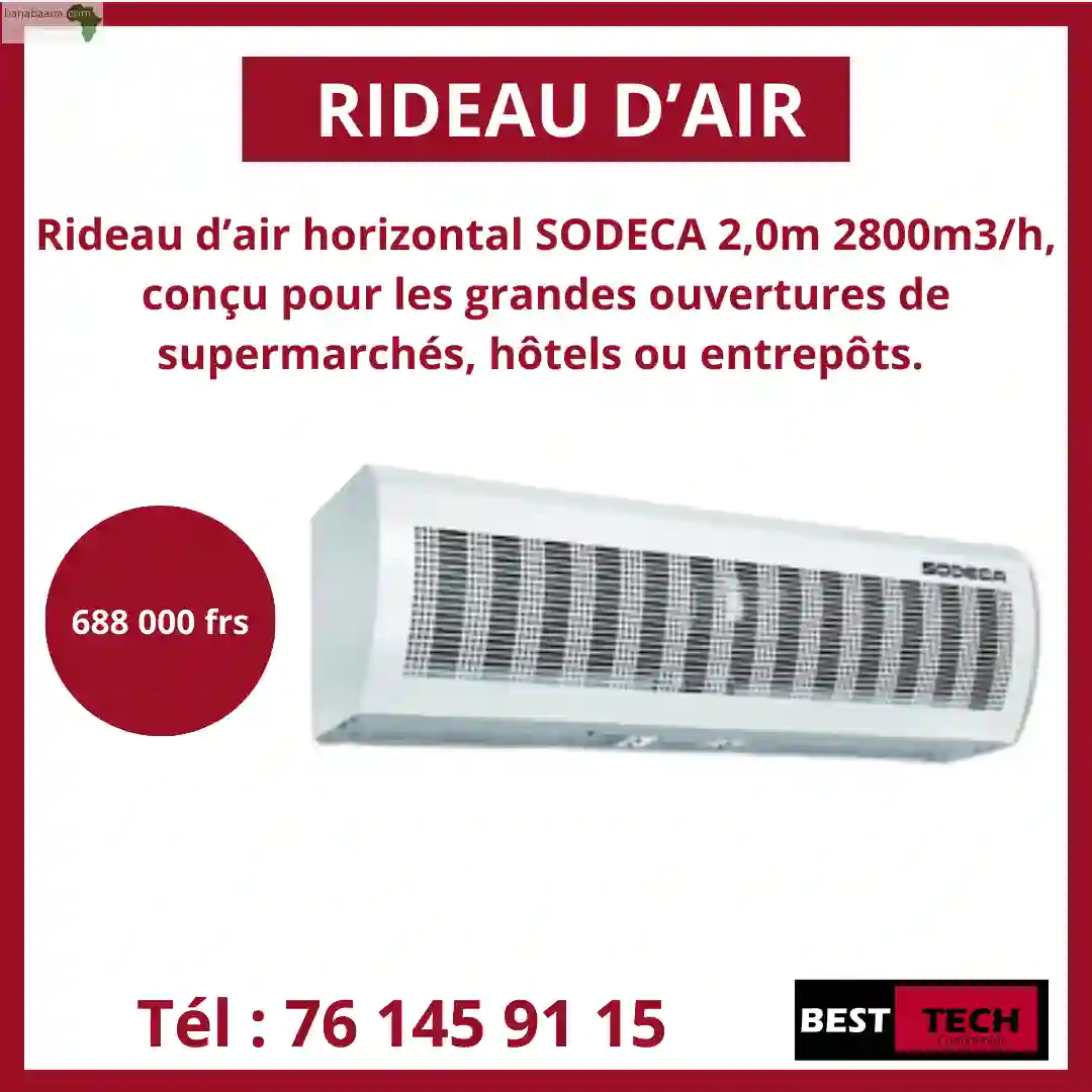 Rideaux D’air Horizontaux EN Vente