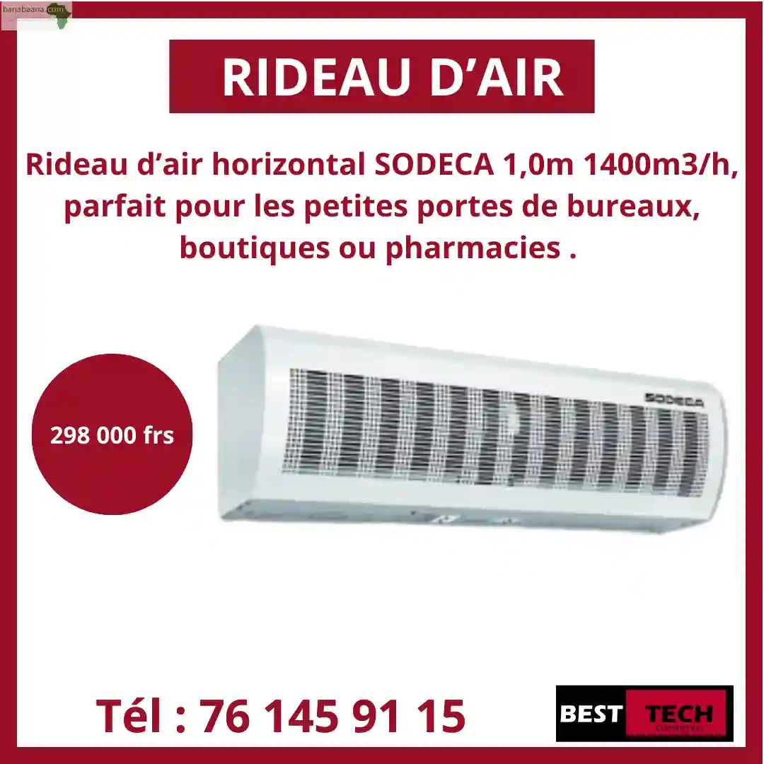 Rideaux D’air Horizontaux EN Vente - Vue 1