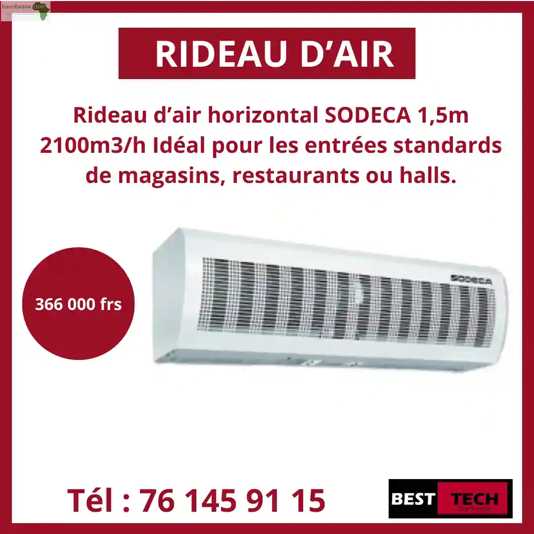Rideaux D’air Horizontaux EN Vente - Vue 2