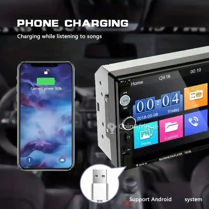 Lecteur Multimedia Auto 2din Écran Tactile hd 7 Pouces - Vue 1