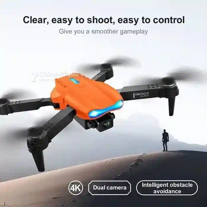 Drone Wifi Pliable Avec Caméra hd Intégrée +3 Batterie - Vue 1