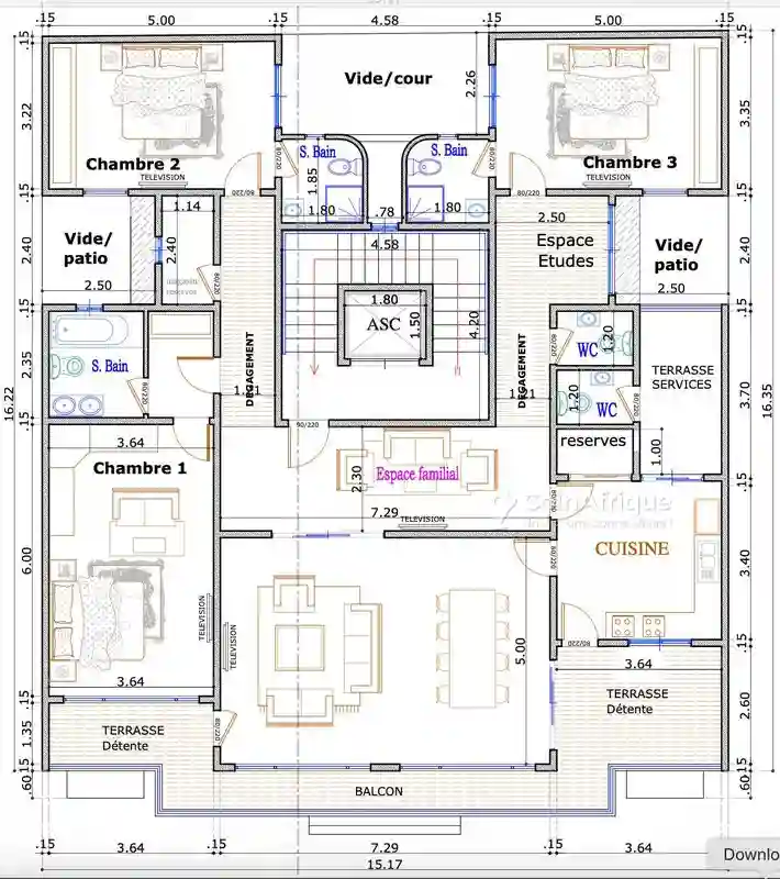 Location Bureaux et Commerces 204 m² - Point E - Vue 1