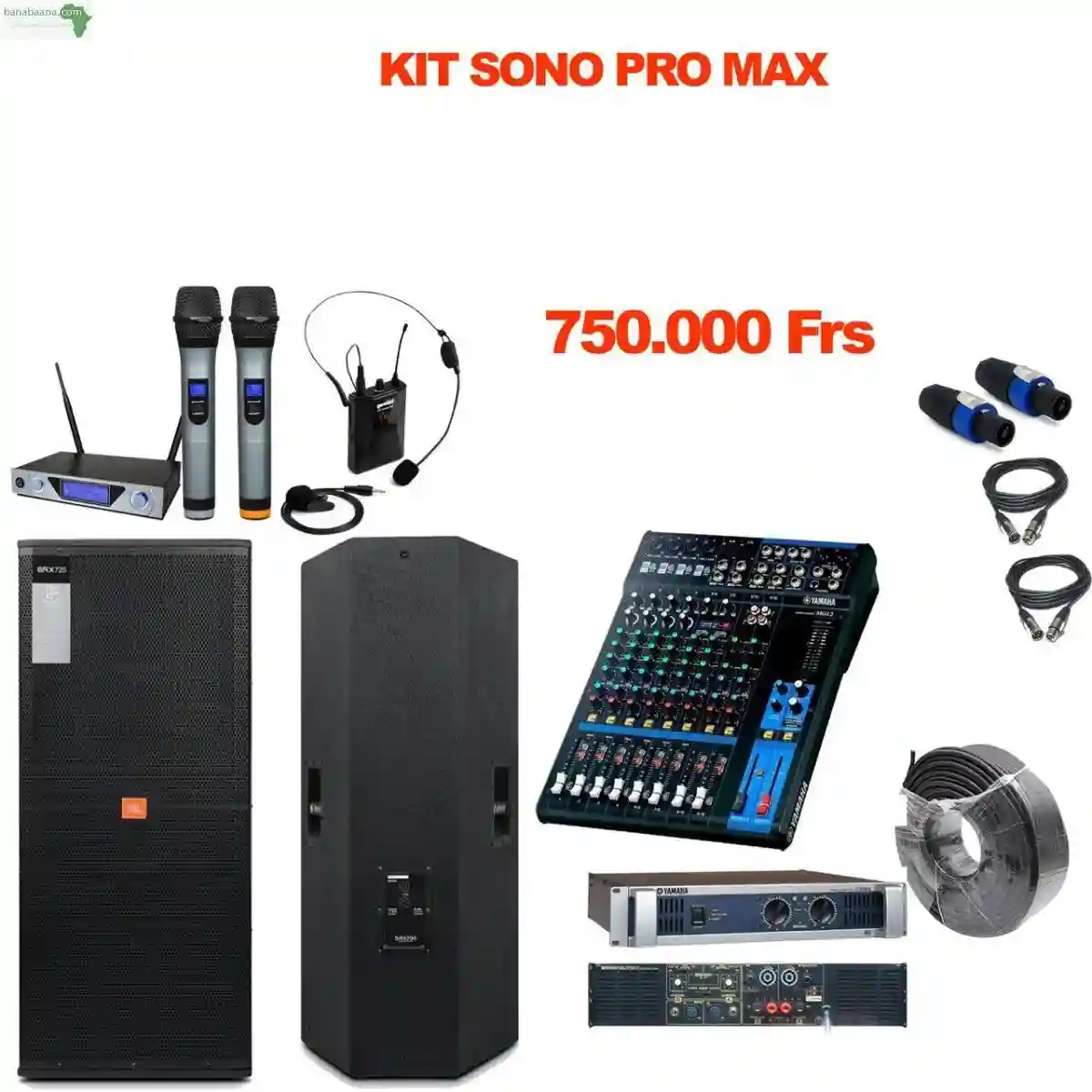 Vente DE KIT DE Sonorisation PRO 01 - Vue 1
