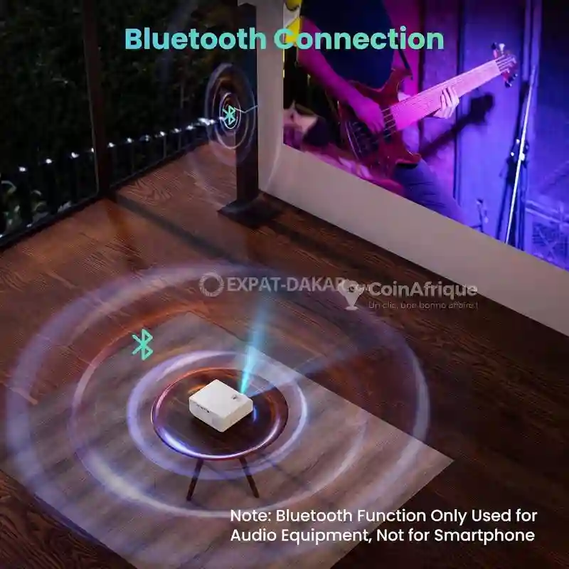 Vidéoprojecteur Wifi Bluetooth 10000 Lumens Full hd 300 Pouces - Vue 1