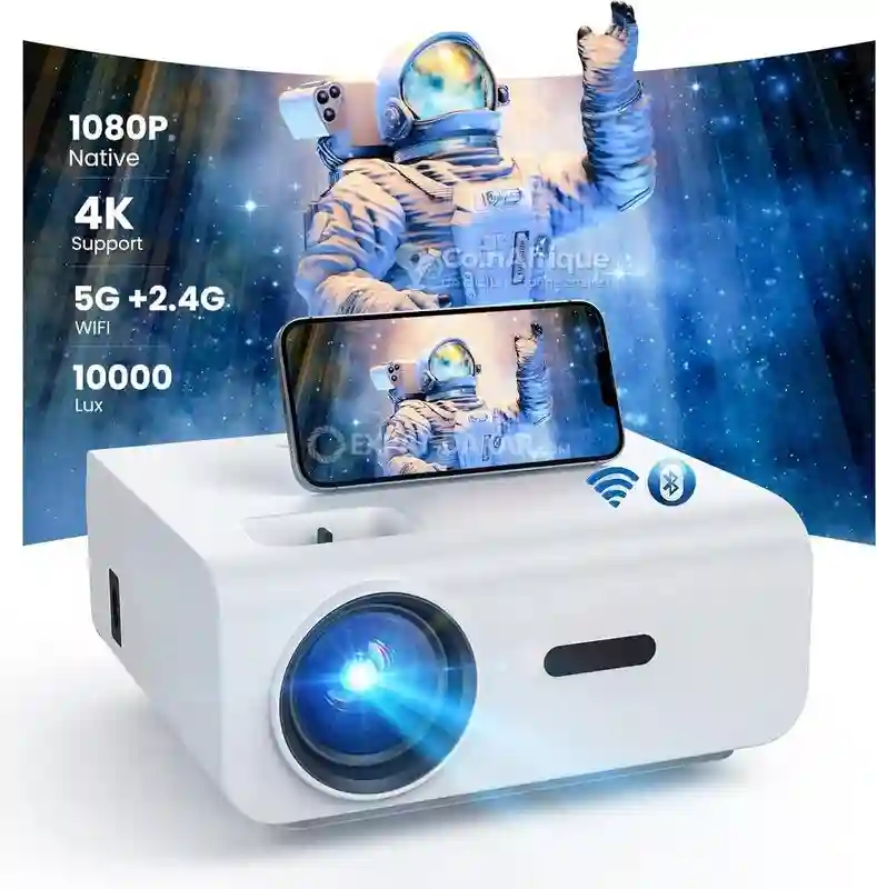 Vidéoprojecteur Wifi Bluetooth 10000 Lumens Full hd 300 Pouces - Vue 2