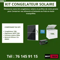 KIT DE Congelateur Solaire A Vendre AU Senega