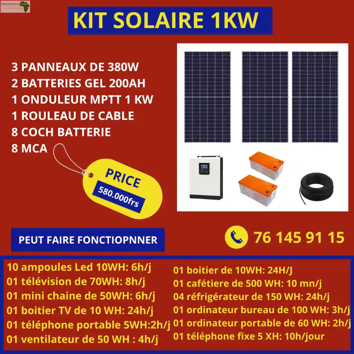Kits Solaires A Vendre AU Senegal - Vue 1