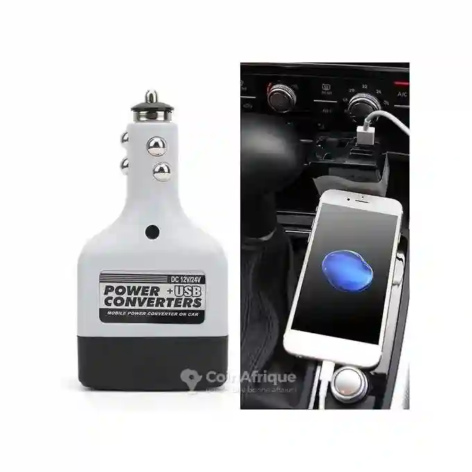 Convertisseur Auto usb Onduleur Universel Pour Voiture - Vue 1