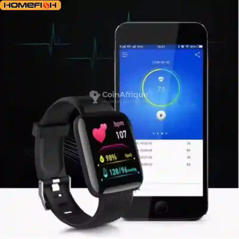 Montre Connectée Bluetooth - Tracker Fitness - 116 Plus