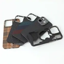 Pochette Iphone Carbone