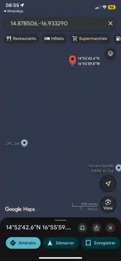 Terrains de 180 Mètres Carrés à Vendre à Thiè à Thies - Vue 3