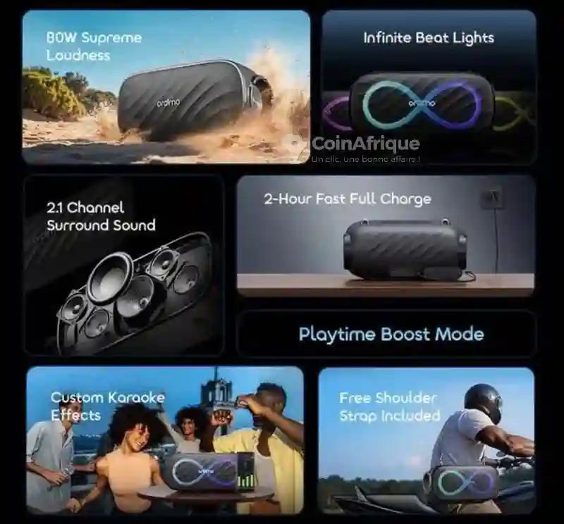 Oraimo Spacebox Pro 80W - Vue 1