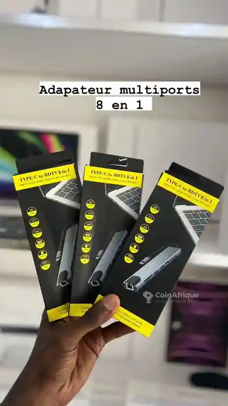 Adaptateur Multiports 8-en-1 - Vue 1